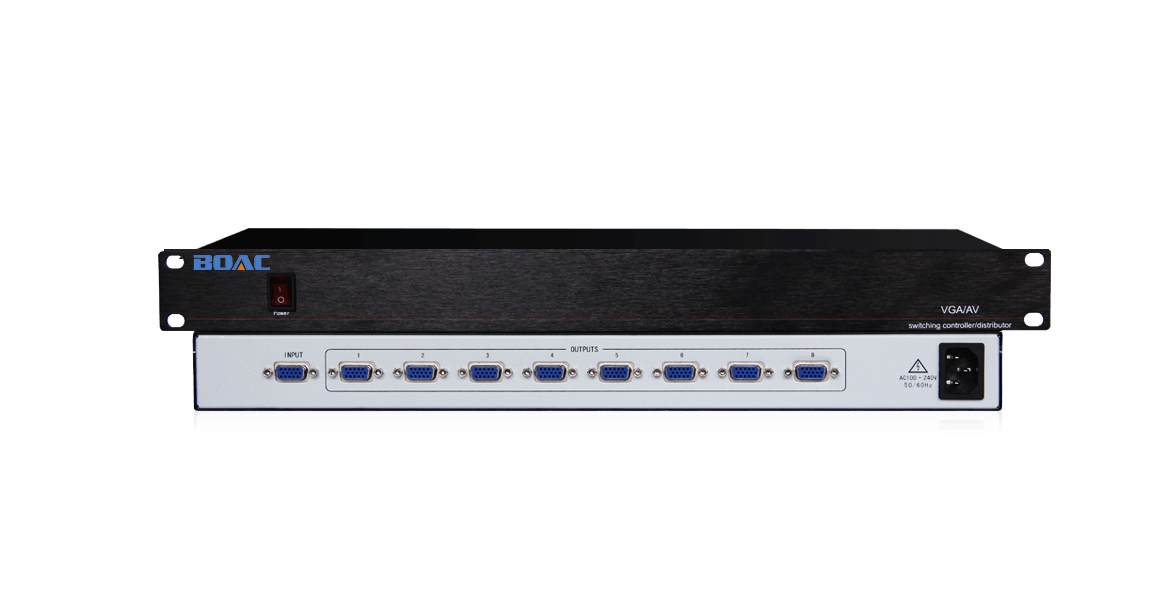 1進8出VGA分配器